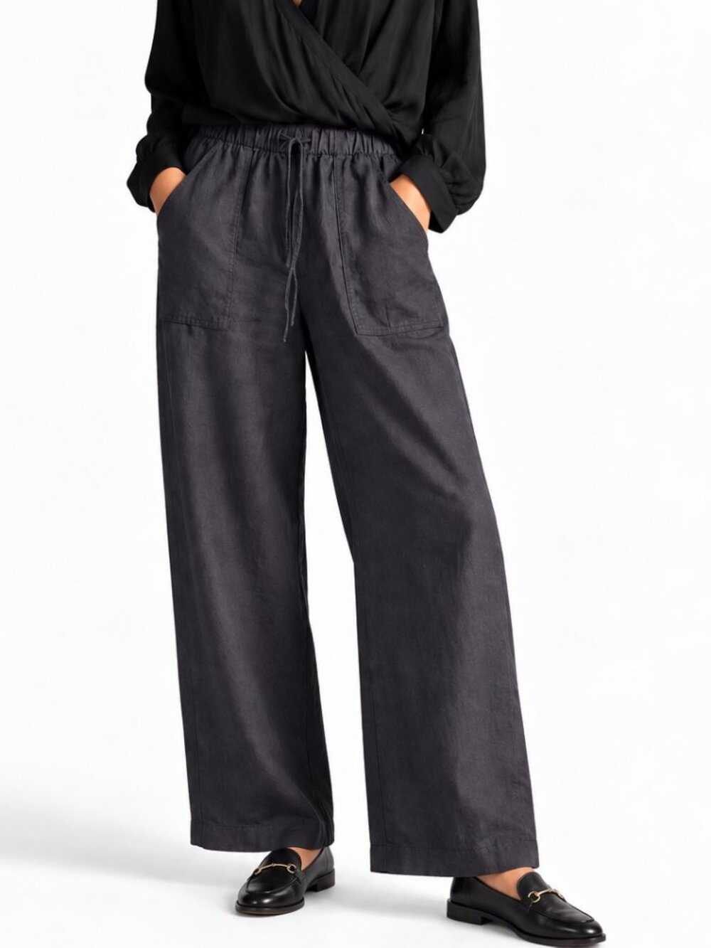 ZARA Joggers, drawstring pants w. wide legs